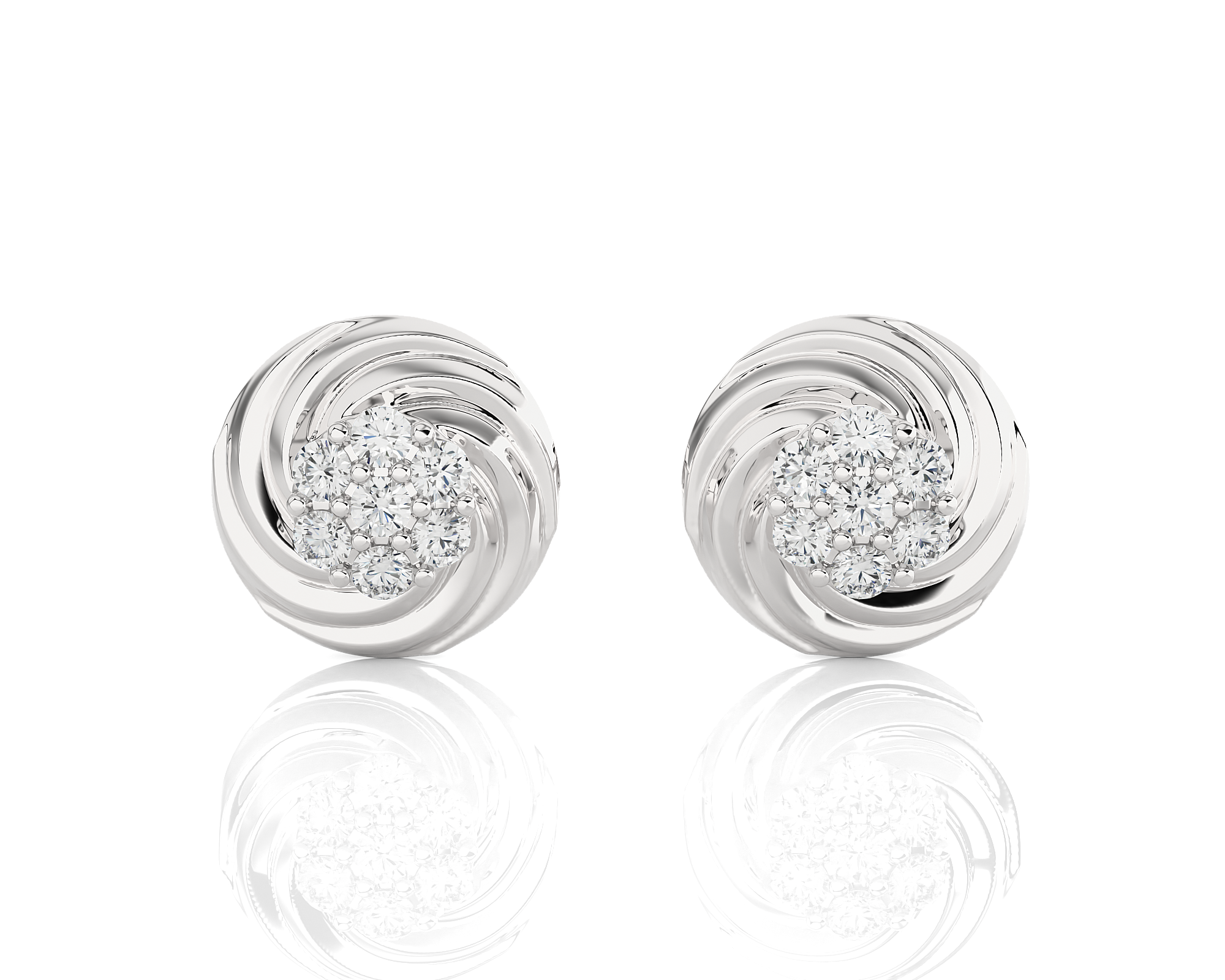 Round Lab Grown Diamond Stud Earrings