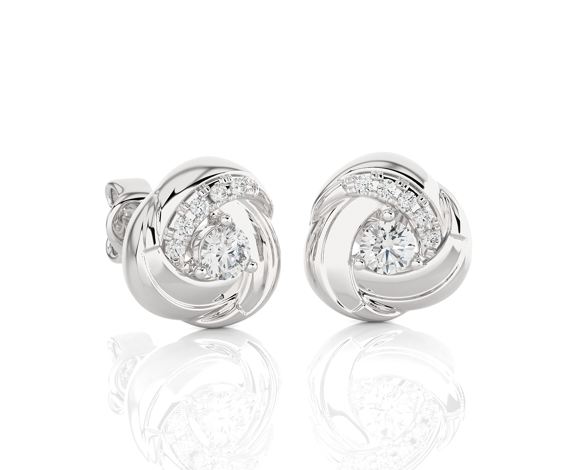 1/3 ctw Round Lab Grown Diamond Stud Earrings