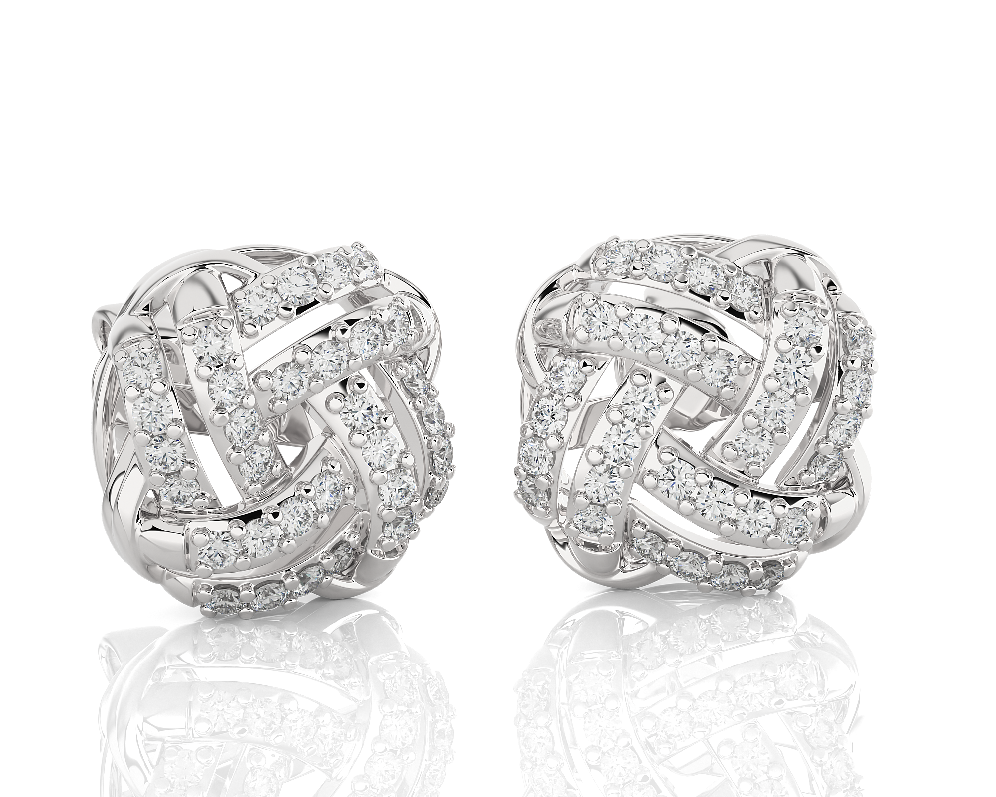 5/8 ctw Round Lab Grown Diamond Stud Earrings