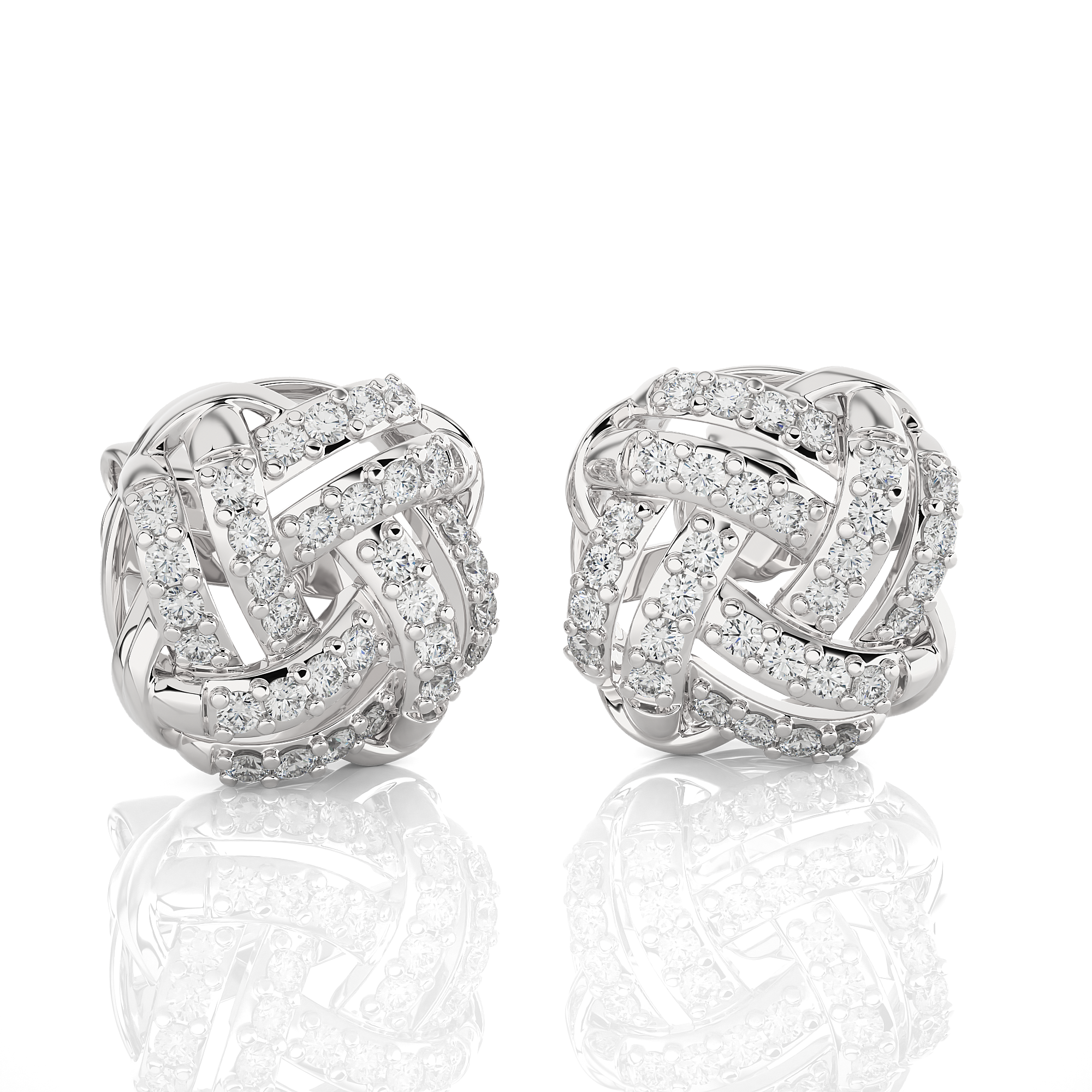 5/8 ctw Round Lab Grown Diamond Stud Earrings