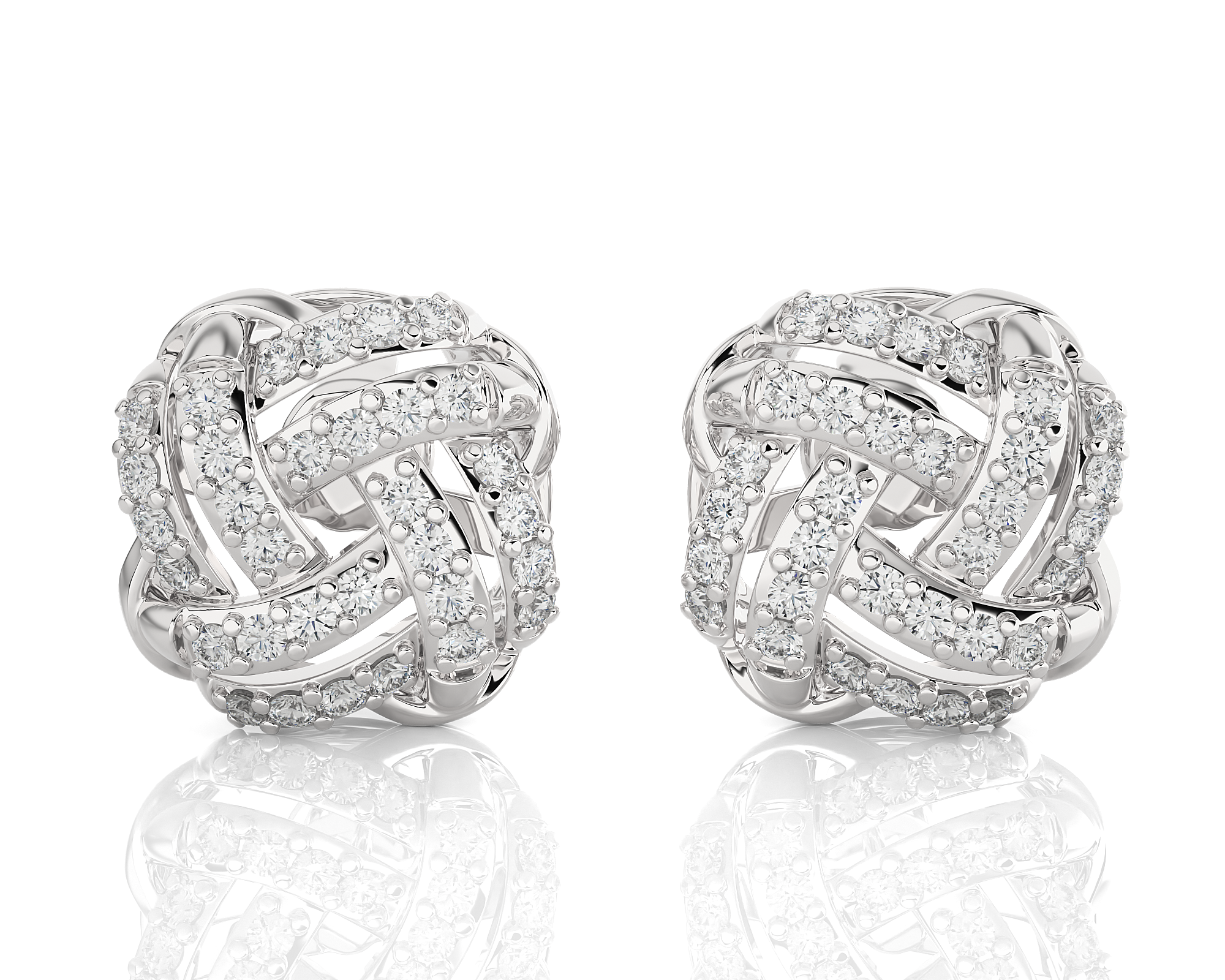 5/8 ctw Round Lab Grown Diamond Stud Earrings