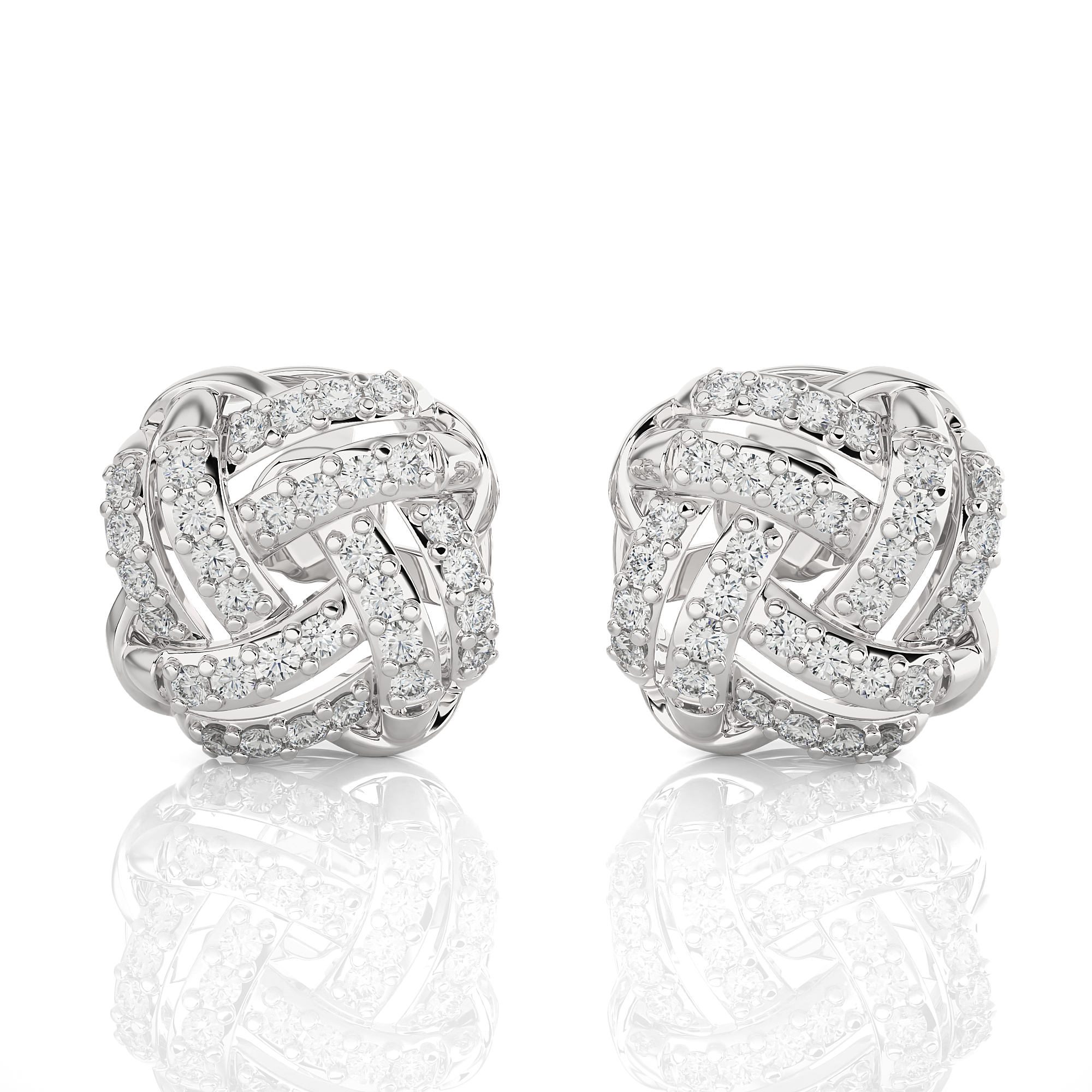 5/8 ctw Round Lab Grown Diamond Stud Earrings