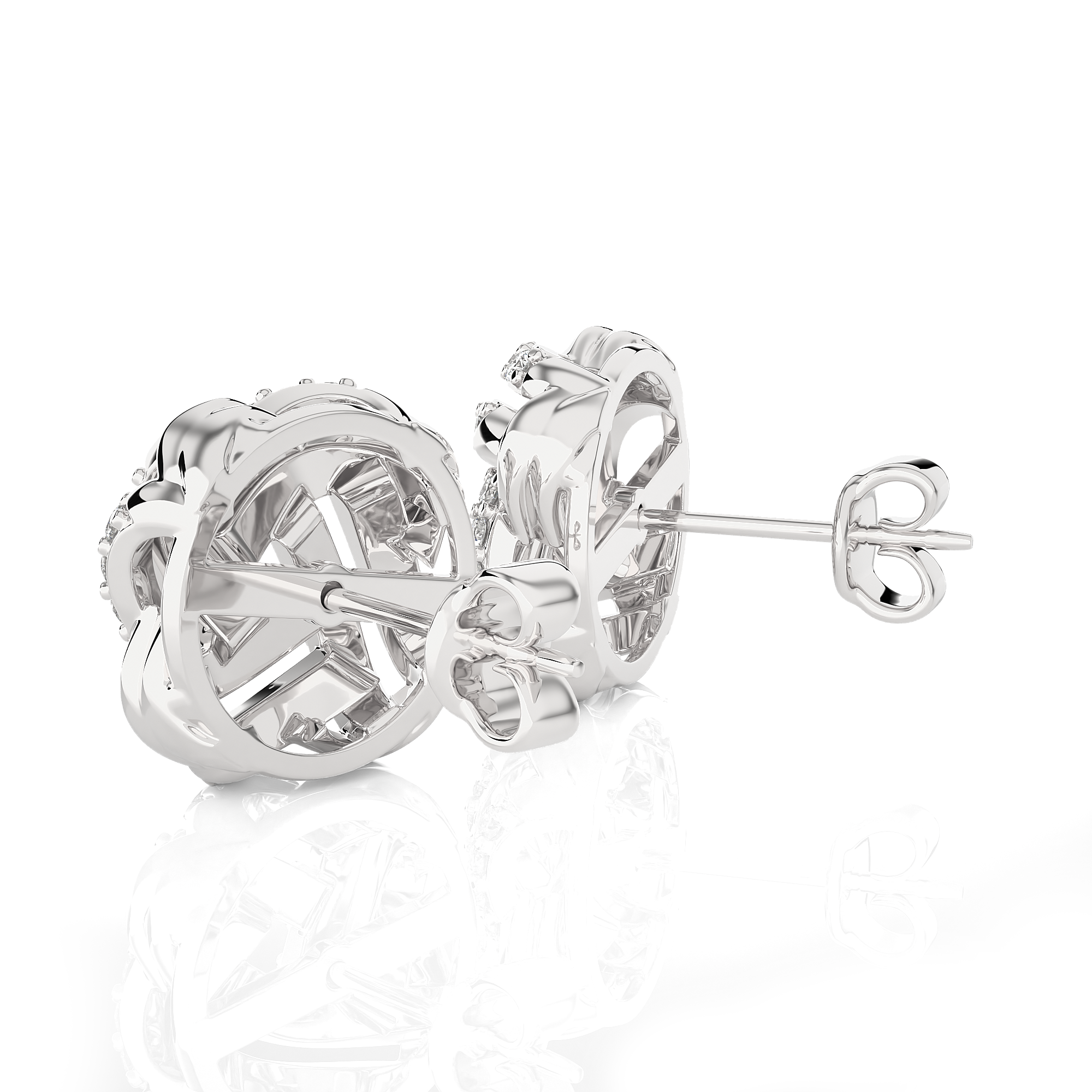 5/8 ctw Round Lab Grown Diamond Stud Earrings