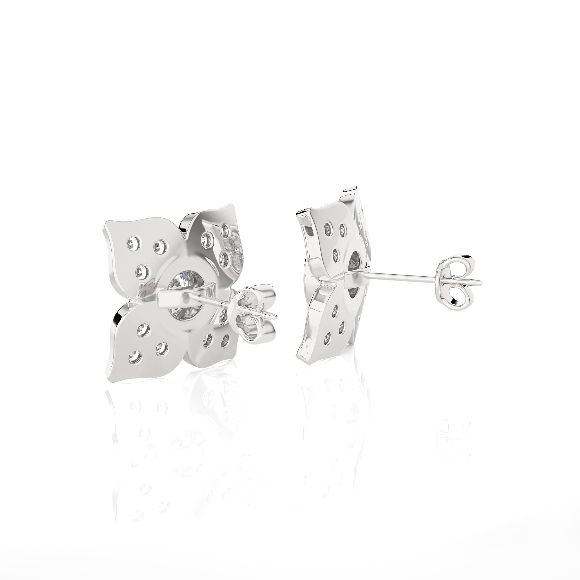 Round Lab Grown Diamond Stud Earrings