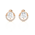 Round Lab Grown Diamond Stud Earrings