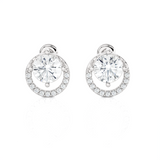 Round Lab Grown Diamond Stud Earrings