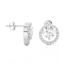 Round Lab Grown Diamond Stud Earrings