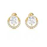 Round Lab Grown Diamond Stud Earrings