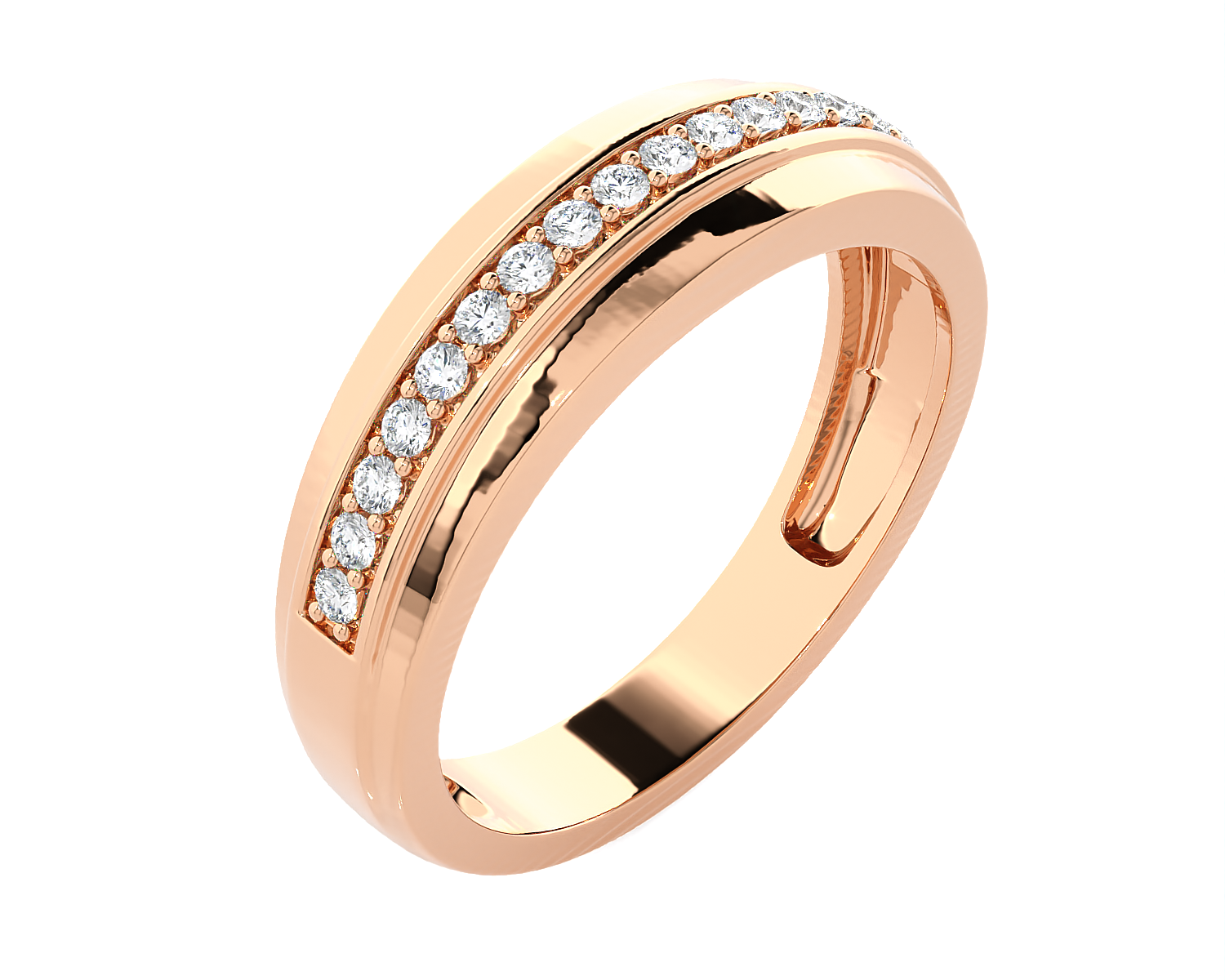 1/5 ctw Round Lab Grown Diamond Anniversary Ring