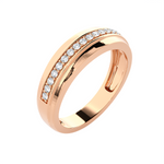 1/5 ctw Round Lab Grown Diamond Anniversary Ring