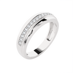 1/5 ctw Round Lab Grown Diamond Anniversary Ring