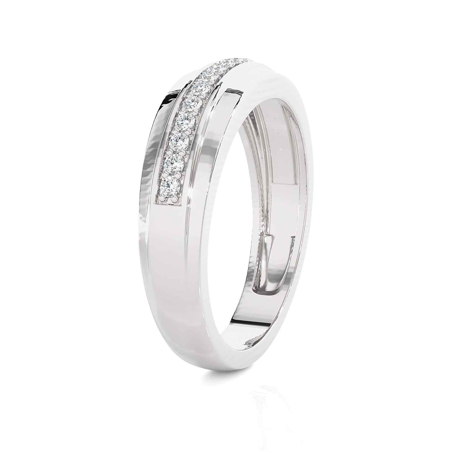 1/5 ctw Round Lab Grown Diamond Anniversary Ring