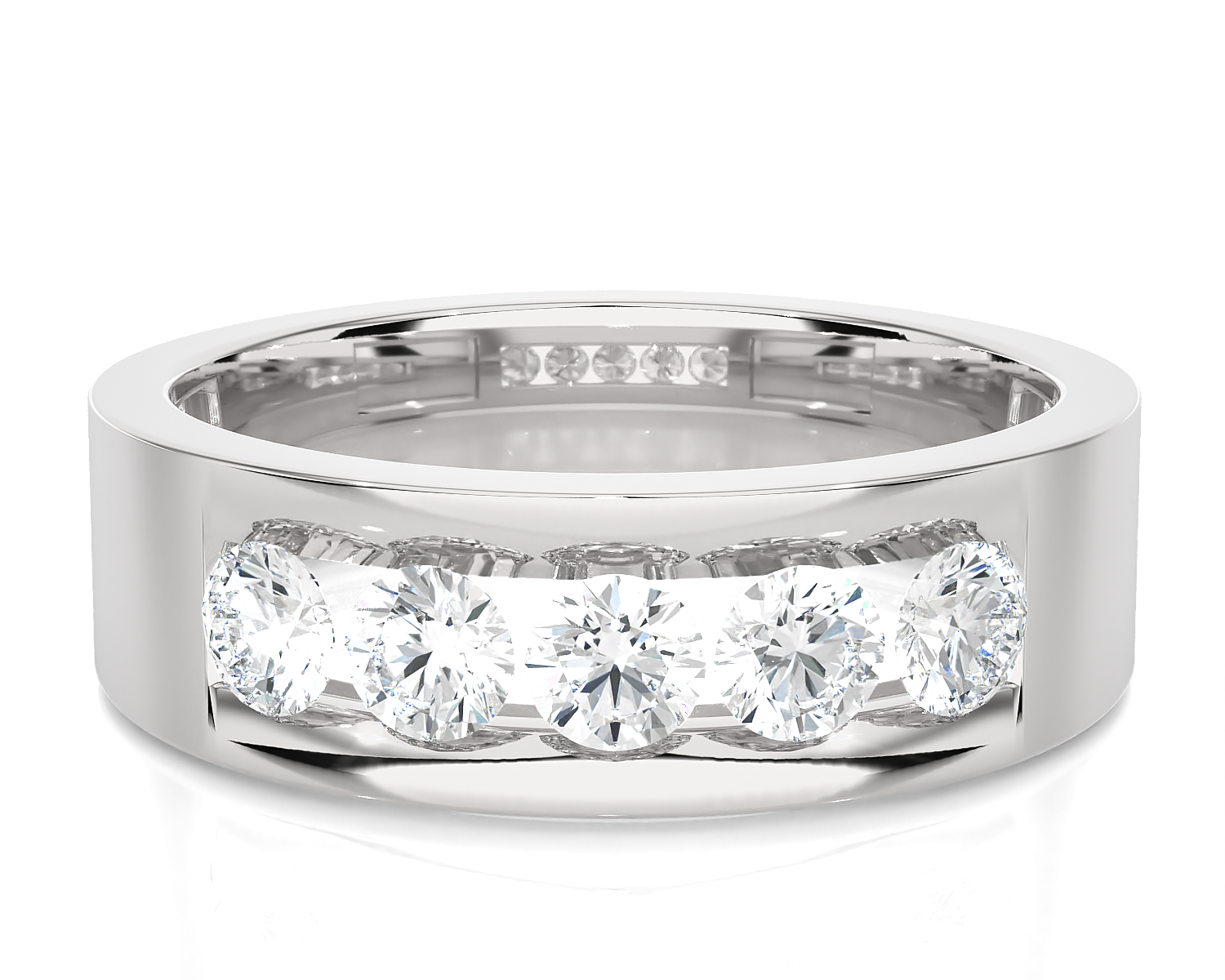 1 ctw Round Lab Grown Diamond Anniversary Ring