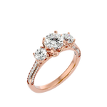 2 ctw Round Three Stone Lab Grown Diamond Ring