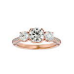 2 ctw Round Three Stone Lab Grown Diamond Ring