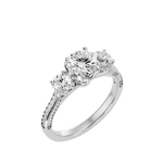 2 ctw Round Three Stone Lab Grown Diamond Ring