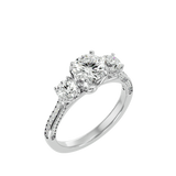 2 ctw Round Three Stone Lab Grown Diamond Ring