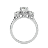 2 ctw Round Three Stone Lab Grown Diamond Ring