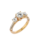 2 ctw Round Three Stone Lab Grown Diamond Ring