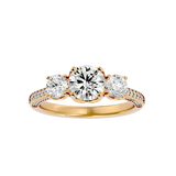 2 ctw Round Three Stone Lab Grown Diamond Ring