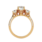 2 ctw Round Three Stone Lab Grown Diamond Ring