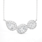 Multi-Stone Lab Grown Diamond Three Stone Necklace