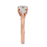 2 ctw Round Three Stone Lab Grown Diamond Ring