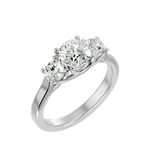 2 ctw Round Three Stone Lab Grown Diamond Ring