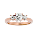 1 ctw Round Three Stone Lab Grown Diamond Ring