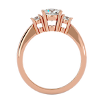 1 ctw Round Three Stone Lab Grown Diamond Ring