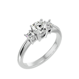 1 ctw Round Three Stone Lab Grown Diamond Ring