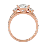 2 1/2 ctw Round Three Stone Lab Grown Diamond Ring