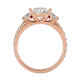 2 1/2 ctw Round Three Stone Lab Grown Diamond Ring