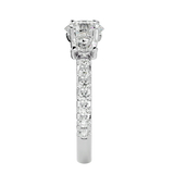 2 1/2 ctw Round Three Stone Lab Grown Diamond Ring