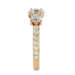 2 1/2 ctw Round Three Stone Lab Grown Diamond Ring