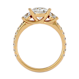 2 1/2 ctw Round Three Stone Lab Grown Diamond Ring
