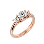 1 3/8 ctw Round Three Stone Lab Grown Diamond Ring