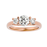1 3/8 ctw Round Three Stone Lab Grown Diamond Ring