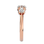 1 3/8 ctw Round Three Stone Lab Grown Diamond Ring