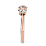 1 3/8 ctw Round Three Stone Lab Grown Diamond Ring