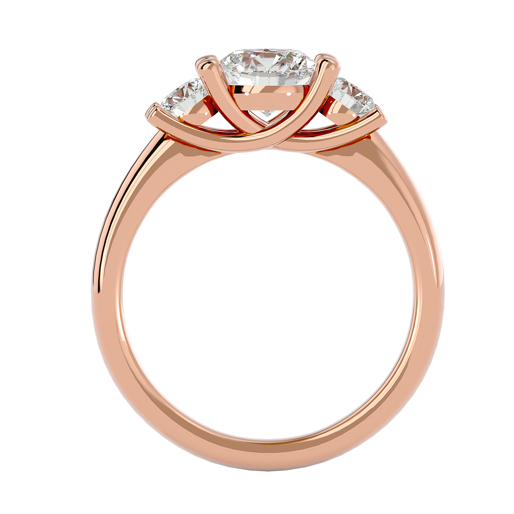 1 3/8 ctw Round Three Stone Lab Grown Diamond Ring