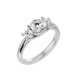 1 3/8 ctw Round Three Stone Lab Grown Diamond Ring