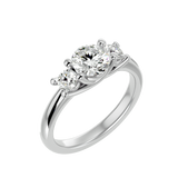1 3/8 ctw Round Three Stone Lab Grown Diamond Ring