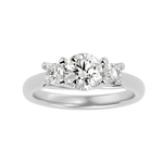 1 3/8 ctw Round Three Stone Lab Grown Diamond Ring