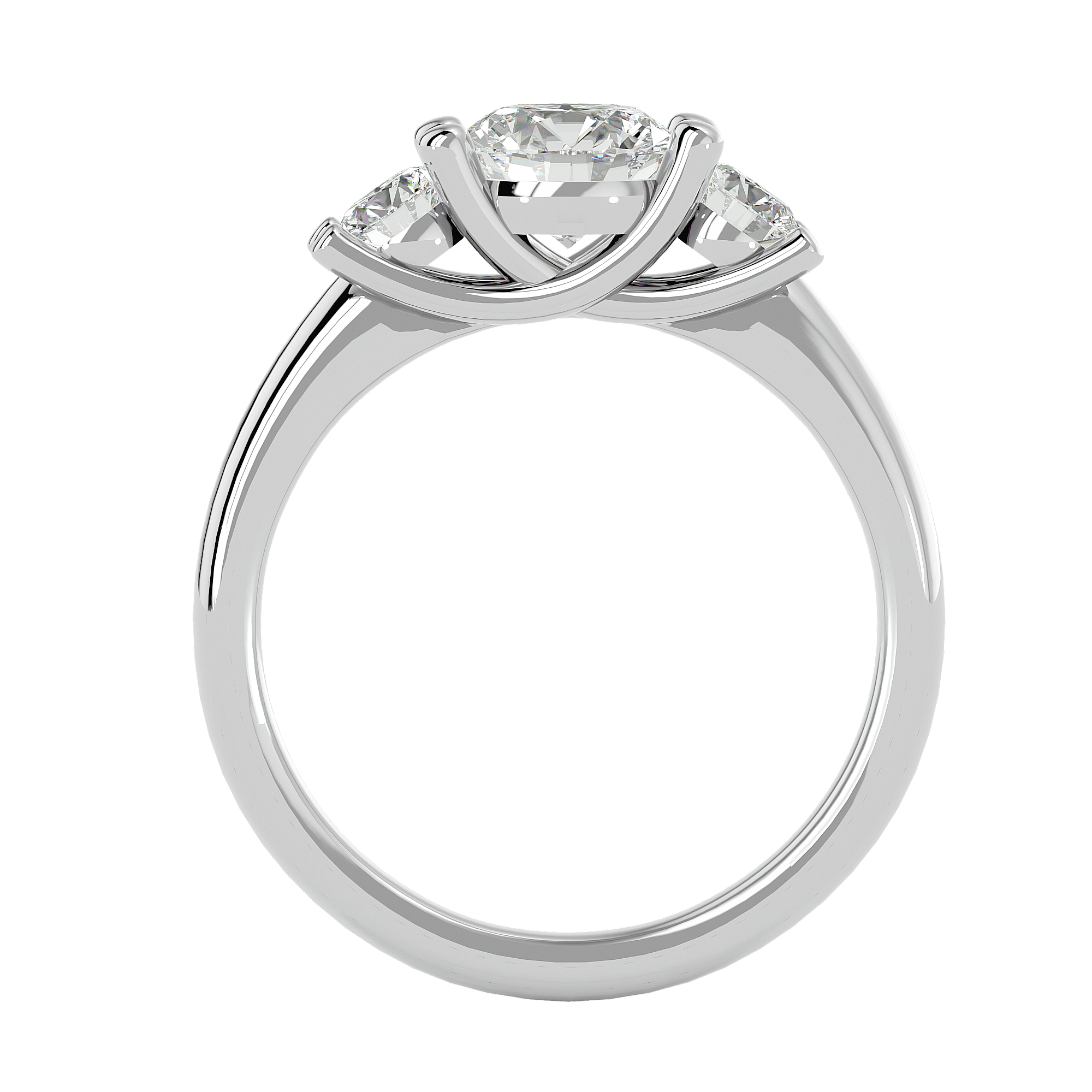 1 3/8 ctw Round Three Stone Lab Grown Diamond Ring