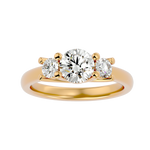 1 3/8 ctw Round Three Stone Lab Grown Diamond Ring