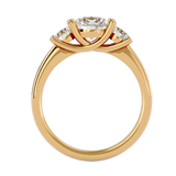 1 3/8 ctw Round Three Stone Lab Grown Diamond Ring
