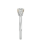 1 ctw Round Three Stone Lab Grown Diamond Ring