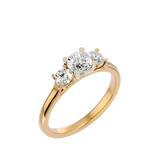 1 ctw Round Three Stone Lab Grown Diamond Ring