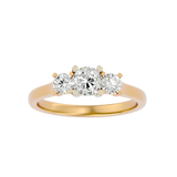 1 ctw Round Three Stone Lab Grown Diamond Ring